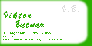 viktor butnar business card